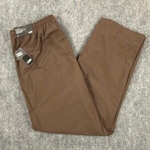 LCKR Men's Large Brown Jersey Lined Athletic Jogger Zip Hem Track Pants NWT